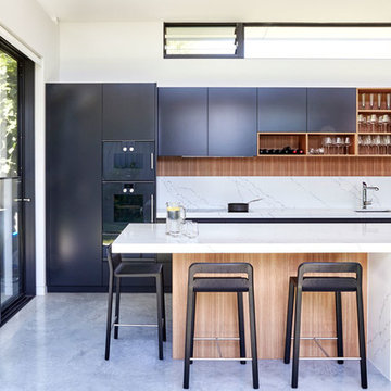 Contemporary Kitchen with Warm Timber Accents