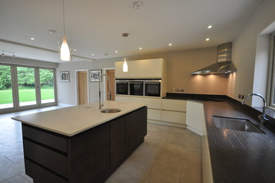 Photo of a large contemporary kitchen in Wiltshire.