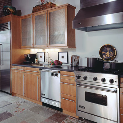Kitchen - contemporary single-wall kitchen idea in San Francisco