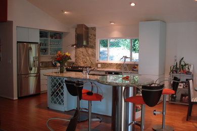 Photo of a contemporary kitchen in Santa Barbara.