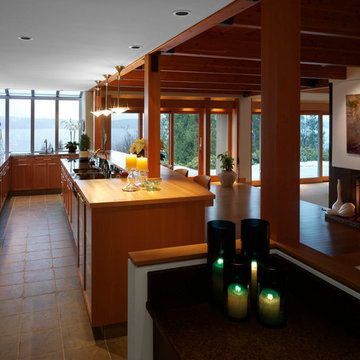 Contemporary Remodel with Puget Sound View