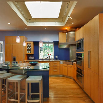 Contemporary Skylight Kitchen