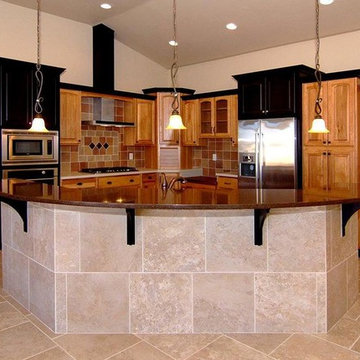 Contemporary Tuscan Kitchen- New Construction