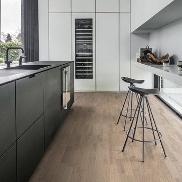 Contemporary ultra-matt wood floors