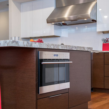 Contemporary Wenge and Gloss Kitchen