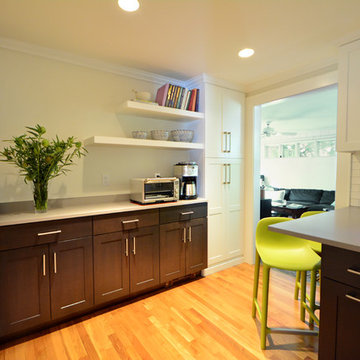 Contrasting Kitchen