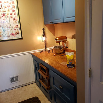 Convert a laundry hall to a butler's pantry