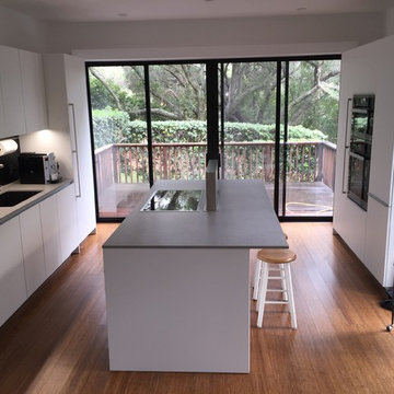 Cooking with a view - Modern Kitchen with attached balcony
