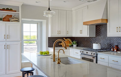 White Kitchen Cabinets and an Open Layout