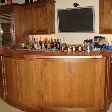 Copper counter tops