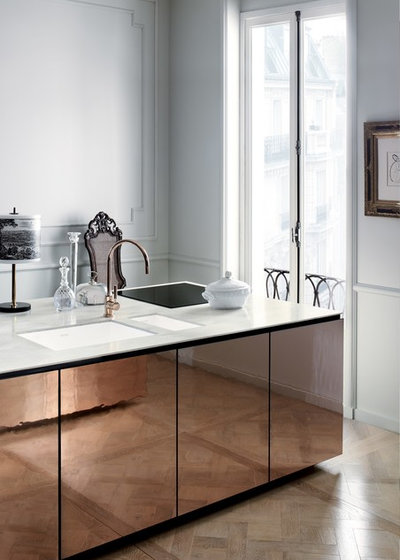 Contemporary Kitchen by Corian Design UK