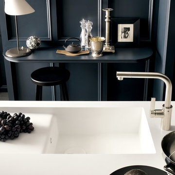 Corian® Designer White with Corian® Spicy sink