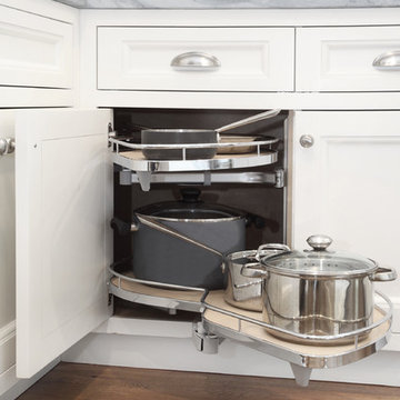 Corner Cabinet Swivel Storage Shelves