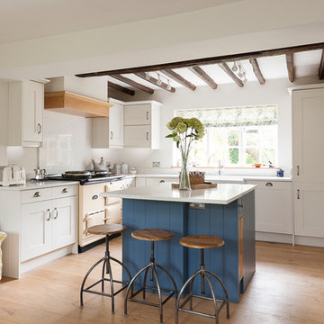 Cottage kitchen blends traditional features with contemporary style