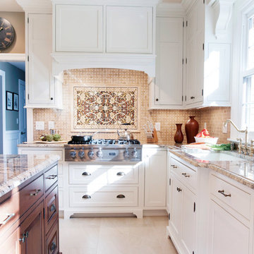Cottage Kitchen Cabinetry dressed in White