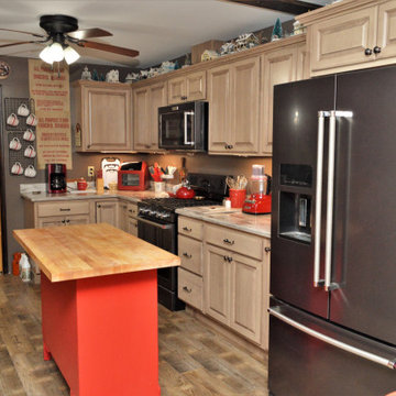 Cottonwood Maple Galley Kitchen. Haas Lifestyle Collection