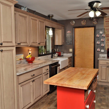 Cottonwood Maple Galley Kitchen. Haas Lifestyle Collection