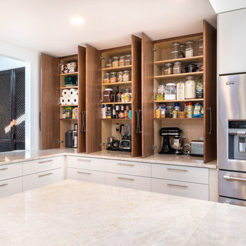 Counter Pantry with Appliance Storage