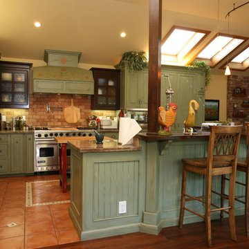 Country Green Kitchen