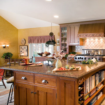 Country kitchen in Bernardsville, N.J.-Peter Rymwid Photography