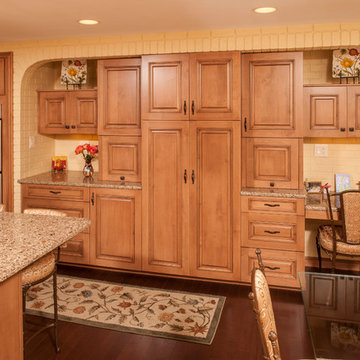 Country style Raised panel kitchen