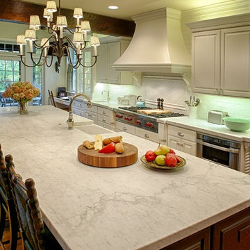 County Line Traditional White Kitchen