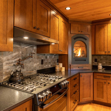 Cozy Modern Adirondack Kitchen
