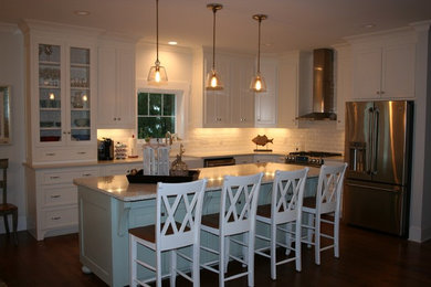 Beach style kitchen photo in Other