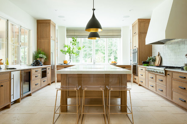 Transitional Kitchen by Keystone Millworks Inc