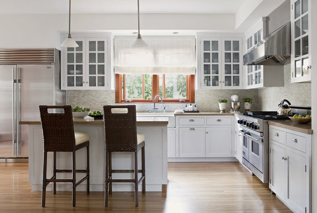 Transitional Kitchen by Annette English & Associates