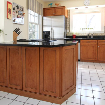 Craftsman-Influenced Maple Kitchen with Black Granite Counters in Manassas, VA