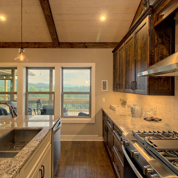 Craftsman Mountain Home: Vaulted Kitchen