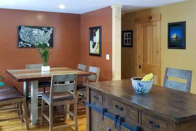 Inspiration for a small craftsman dining room remodel in Boston