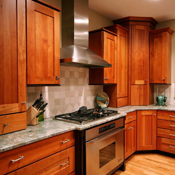 Craftsman Style Kitchen, custom cabinets