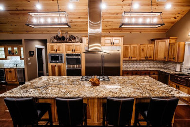 Mountain style kitchen photo in Little Rock