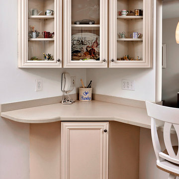 Cream Kitchen with Corner Cabinet in Essex, MD