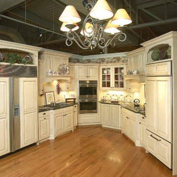 Cream painted country kitchen