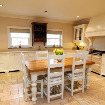 Cream painted country kitchen