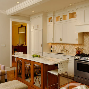 Cream Single-Wall Kitchen