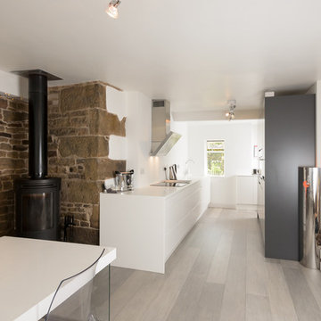 Create a timeless kitchen with a mix of traditional and modern design features J