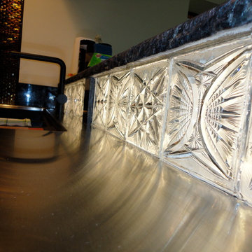 Crystal Tiles Backlit, Kitchen Backsplash