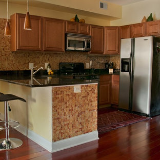 Tropical kitchen pictures - Island style kitchen photo in DC Metro