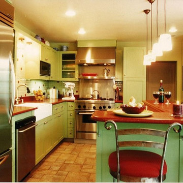 Cuban Inspired Mid Century Eclectic Kitchen
