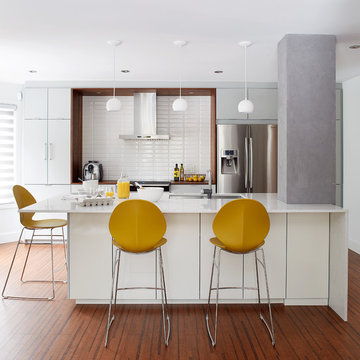 Cuisine moderne blanche / White modern kitchen