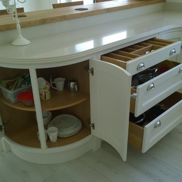 Curved cabinets