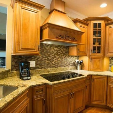 Custom All-Wood Kitchen Cabinetry