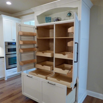 Custom Built-In Pantry with Rollout Shelves