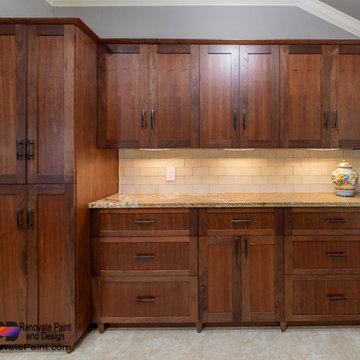 Custom built Kitchen cabinets and countertop