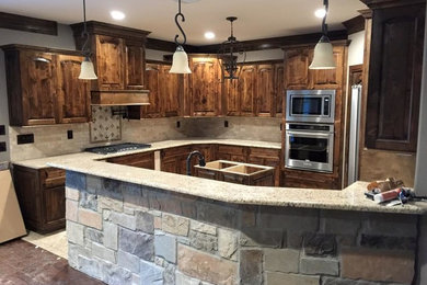 Custom cabinets and countertops throughout  the house