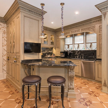 Custom Carved Kitchen